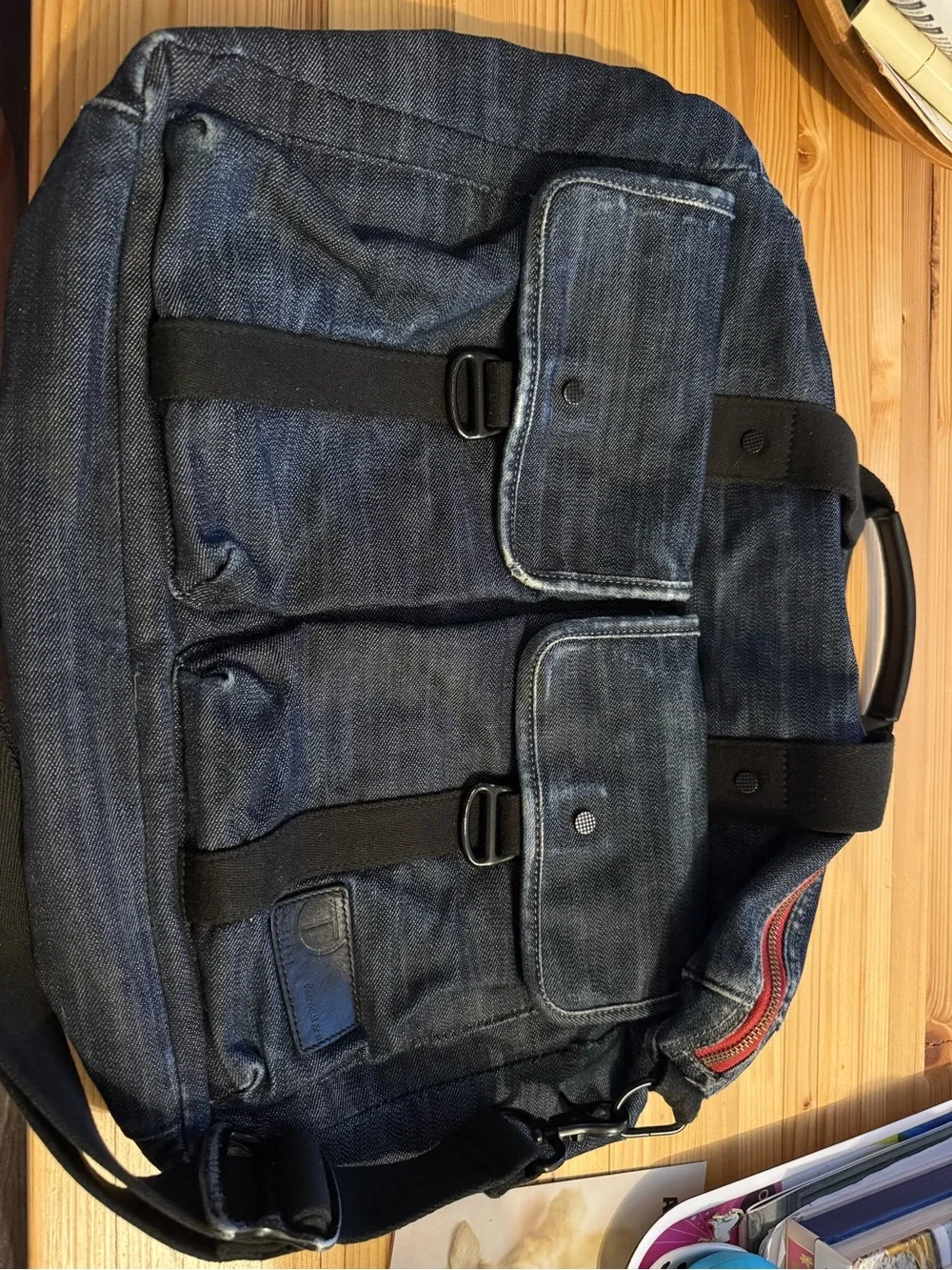 Tumi Tech Dark Blue Denim Messenger Bag